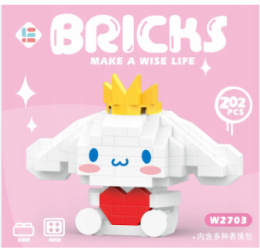 Klocki Hello Kitty Sanrio Figurka Cinnamoroll Różowy